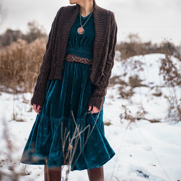 Yumi Velvet Dress - Picture 5 of 9